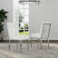 Ensemble de table de salle à manger 72 pouces avec chaises blanches Boucle-709107833-709107832