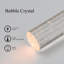 Mini-luminaires suspendus 1 lumière avec verre et cristal à bulles, suspension moderne avec ampoule DEL-1339029992