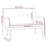 Loveseat Upholstered Couch Bench with Armrests for Dining Room Velvet-662956620