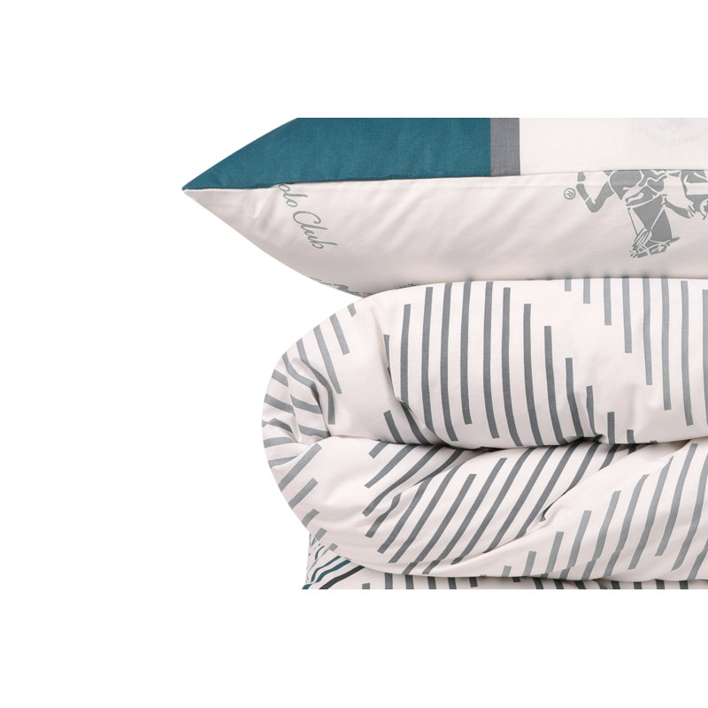 Drap-housse 100% coton, Drap-housse de taille très grand, Blanc / gris