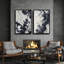 Art mural encadré, rétro, antique et classique pour chambre à coucher - 16 po x 24 po-1254458447-1254458445
