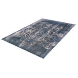 One-of-a-Kind 8'1" X 11'3" New Age Wool Area Rug in Dark Blue