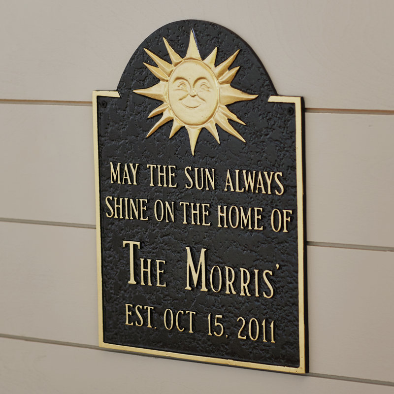 Metal Astrology & Stars Garden Plaque