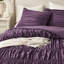 Édredon simple / simple TG de couleur mauve, avec détails et attaches, microfibre moelleuse pour se blottir toute l'année, mauve standard 100 2 pièces, avec design, chaleur semblable au nuage,-118916198-118916201