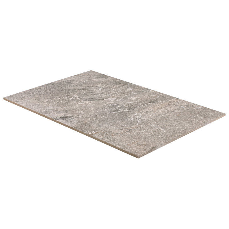 Stonewell 17,32 po X 25,98 po Carreau de plancher et de mur en porcelaine matte (12,48 pieds carrés / caisse), Gris tempête