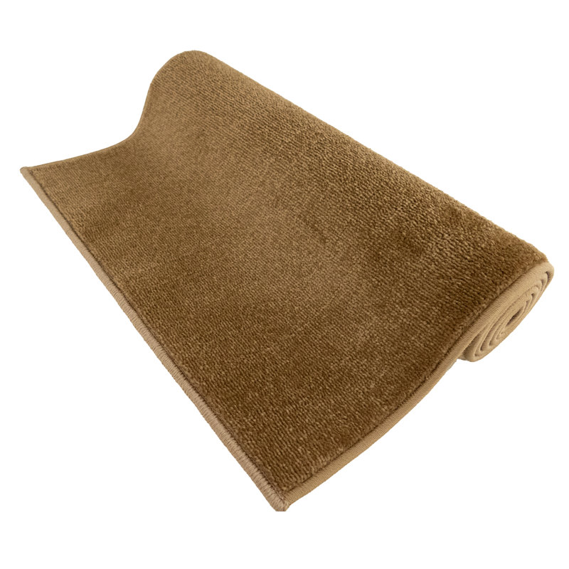 Tapis de couloir beige en polypropylène et oléfine doux au toucher moyen, Tapis de couloir 2 pi 6 po x 9 pi