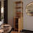 Tall Slim Freestanding Linen Tower Storage Cabinet With Shutter Door And 3 Tier Shelves-955854904