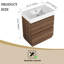 Ensemble de meuble-lavabo simple 30 po avec plateau en résine Jalyla-369754010