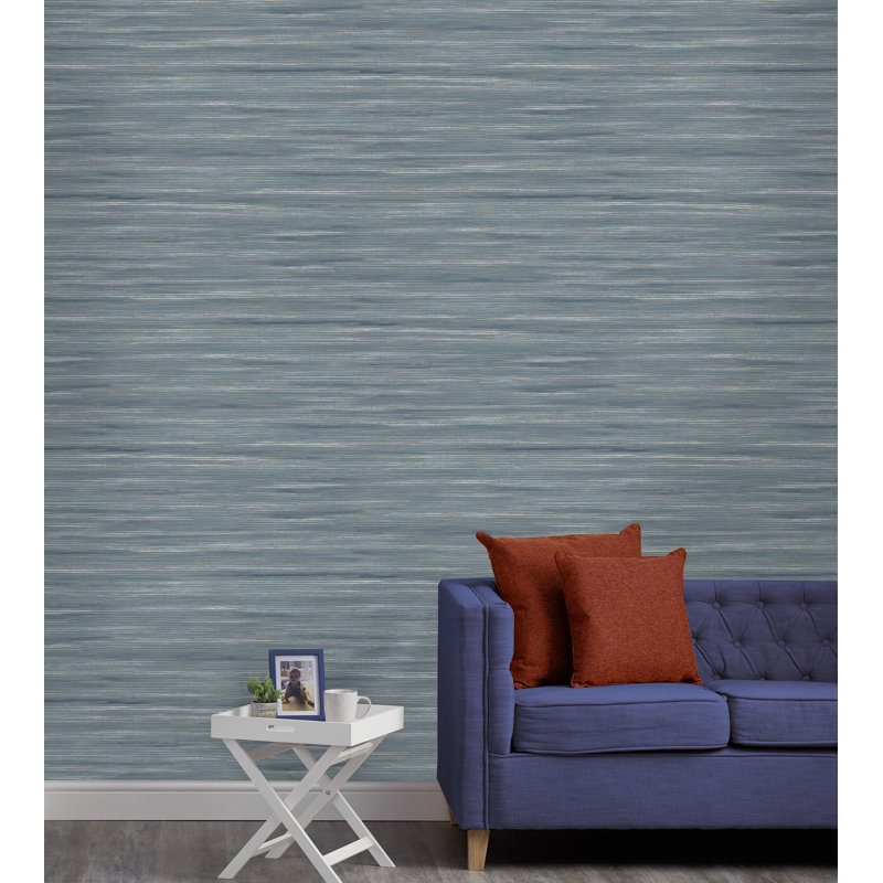 Rouleau de papier peint L 33 pi x l 20,8 po Morrilton, Bleu marine