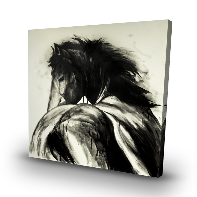 Classical horse - 32"x32" art on canvas