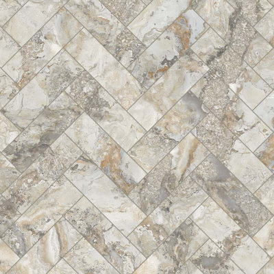 Vienna Marble 2X6 Herringbone Mosaic Ambre