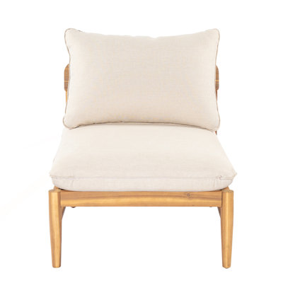Modern Outdoor L-Shape Sofa with Cushion
