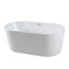 Baignoire autoportante en acrylique avec drain en nickel brossé-103255340-103255339