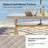 Cascade Rectangular Wicker Dining Table with Solid Wood Legs