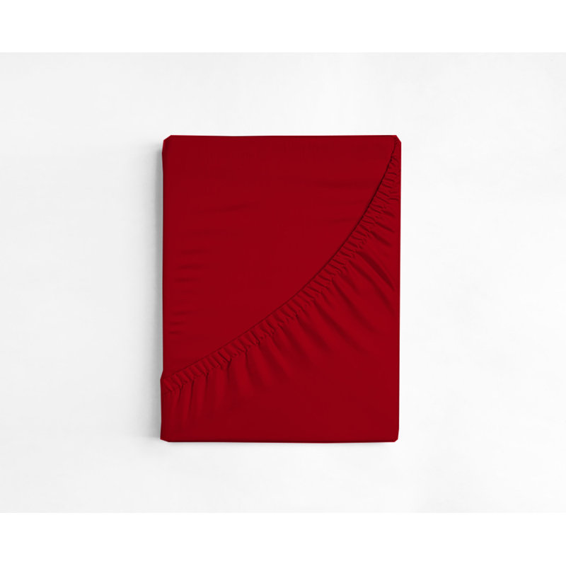 Ensemble de draps en microfibre 6 pièces, Très grand, Rouge