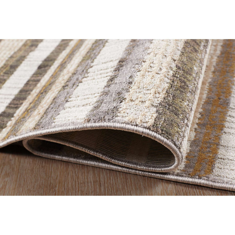 Khamchand Sahara Stripes Area Rug, Rectangle 6'7'' x 9'2''