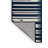 Washable Navy White Striped Area Rug-674819468