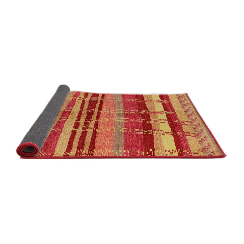 Tapis rose / beige, Rond 6 pi