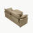 Corduroy Sofa with 1 Footrest-102038585-111792617