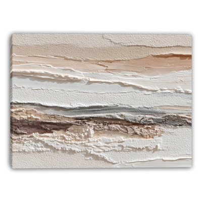 Coastal Strata Wrapped Canvas Wall Art