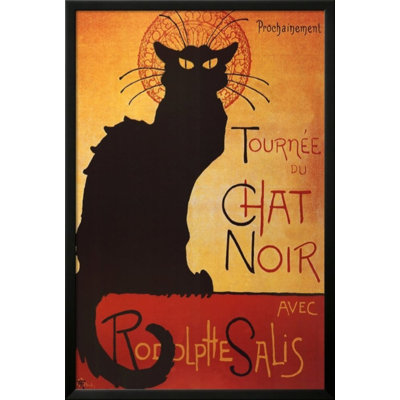 «The Black Cat Poster», impression encadrée
