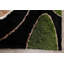 Tapis décoratif de polyester de conception unique 6 pi 3 po x 8 pi 11 po noué à la main new age