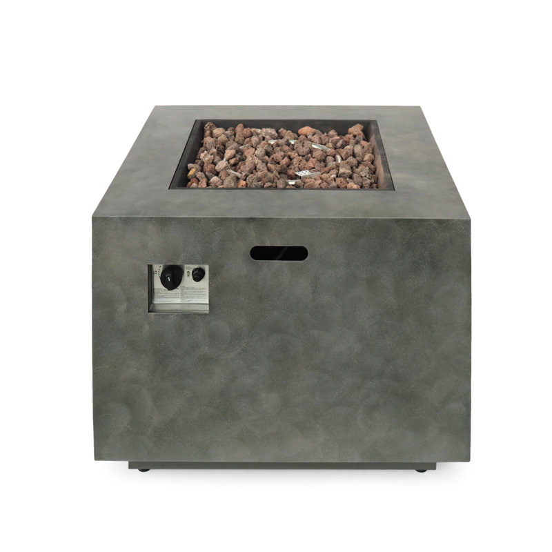 50,000 Square Heating Fireplace - Iron, Rust-, Matte Fire Pit Chic