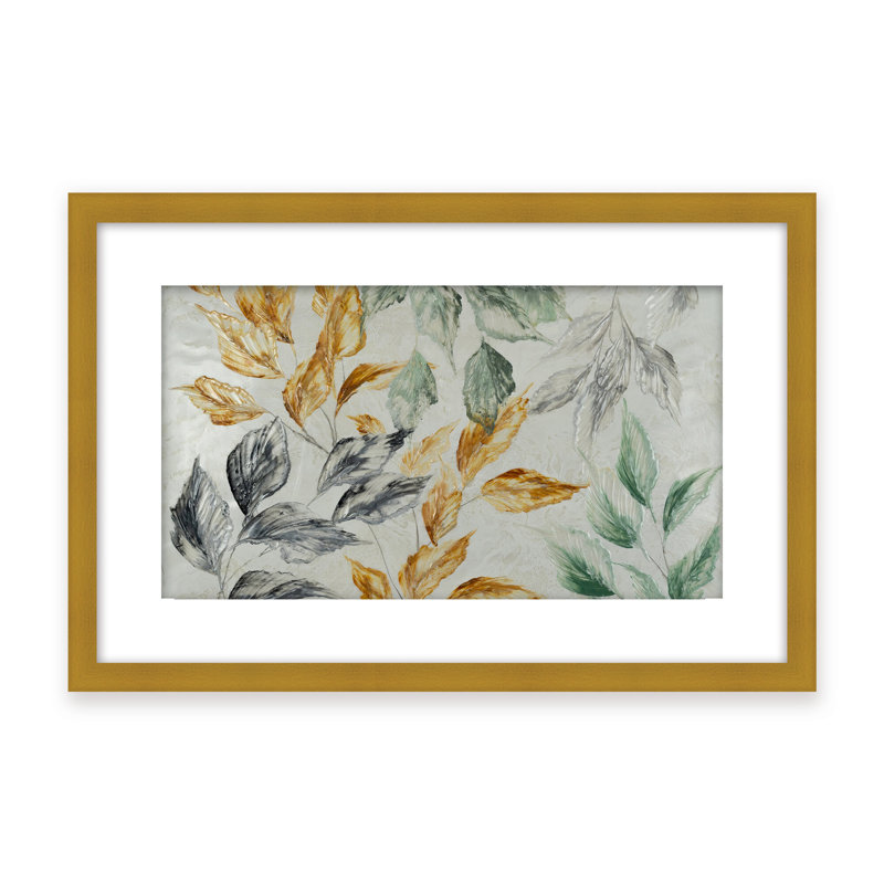 Nature Inspired "Muted Radiance" Canvas Wall Art By , 16" H x 24" W, Beige, Framed Print