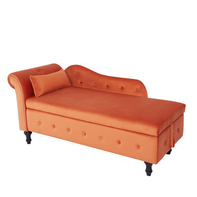 Casy Velvet Chaise Lounge