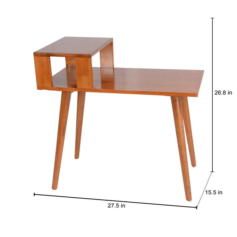 Solid Wood End Table, Natural