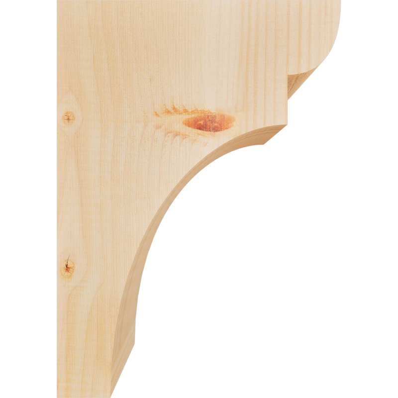 Yorktown Corbel, H 14 po x l 5,5 po x P 10 po, Sapin de Douglas, Lisse