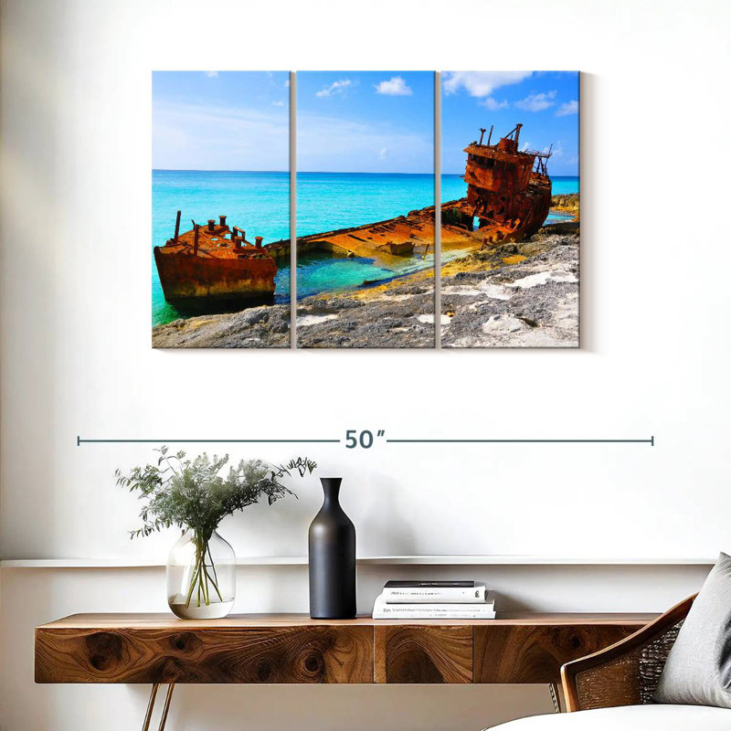 Rorry Bimini Beach Shipwreck, 24" H x 38" W