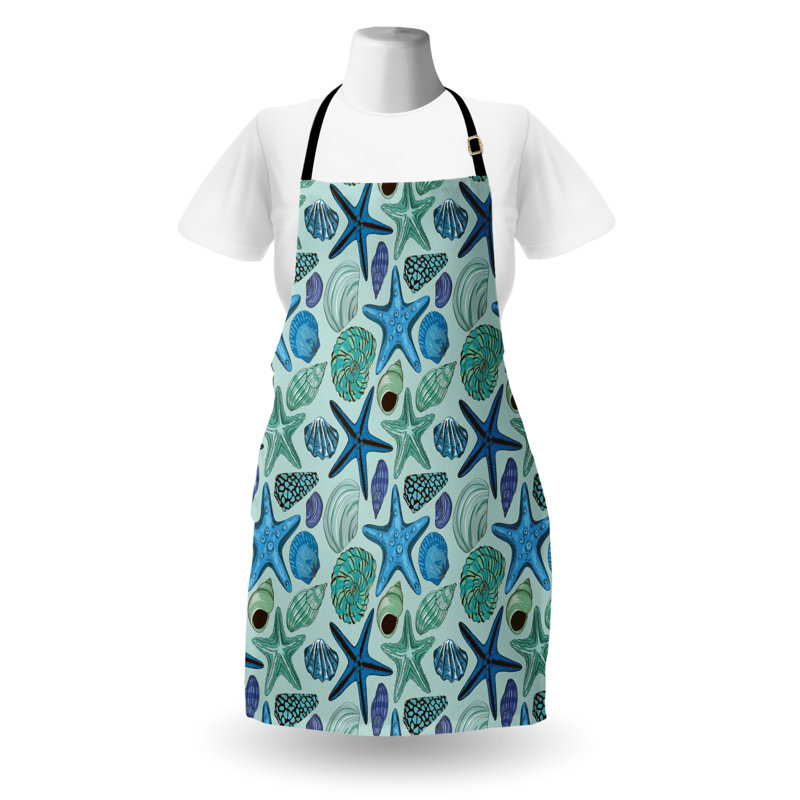Multicolore, tablier étoile de mer East Urban Home, cuisine, jardinage