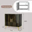 Buffet unique avec 2 portes et tablette de rangement réglable Ellise