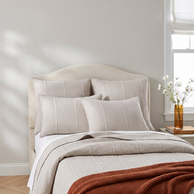 Maxine Oyster Standard Cotton Quilt