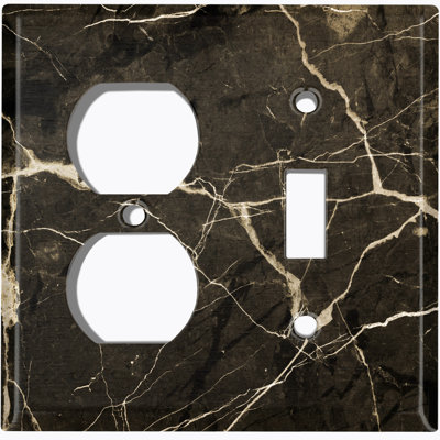 Patterned 2 - Gang Standard Combination Wall Plate
