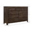 Commode brune à 9 tiroirs