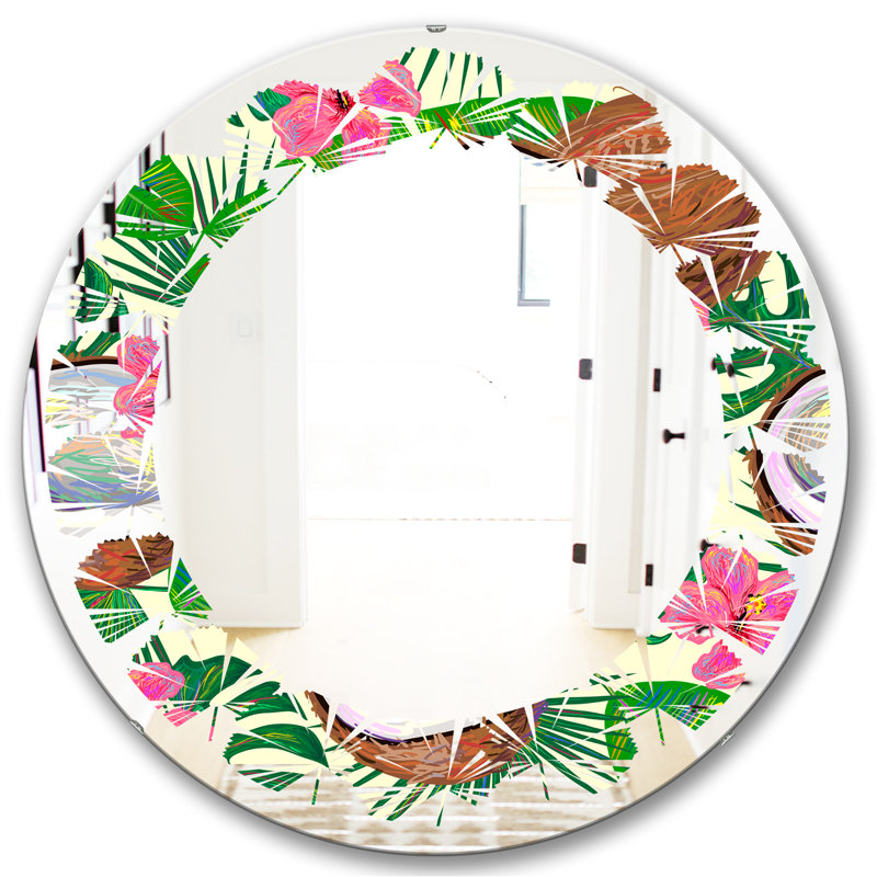 Miroir mural Leaves, 23,6 po x 23,6 po