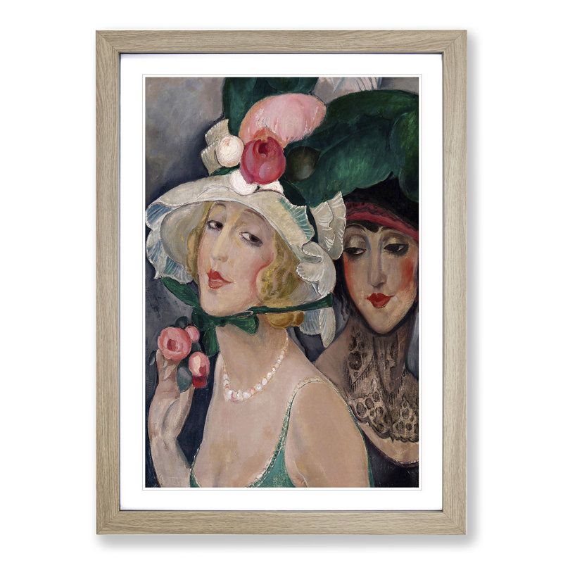 Dress Down Friday by Gerda Wegener - Picture Frame Painting, Oak Framed, 36cm H x 27cm W x 2cm D