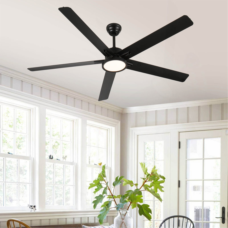 66 Inch Aluminium Blade Ceiling Fans With Lights And Remote