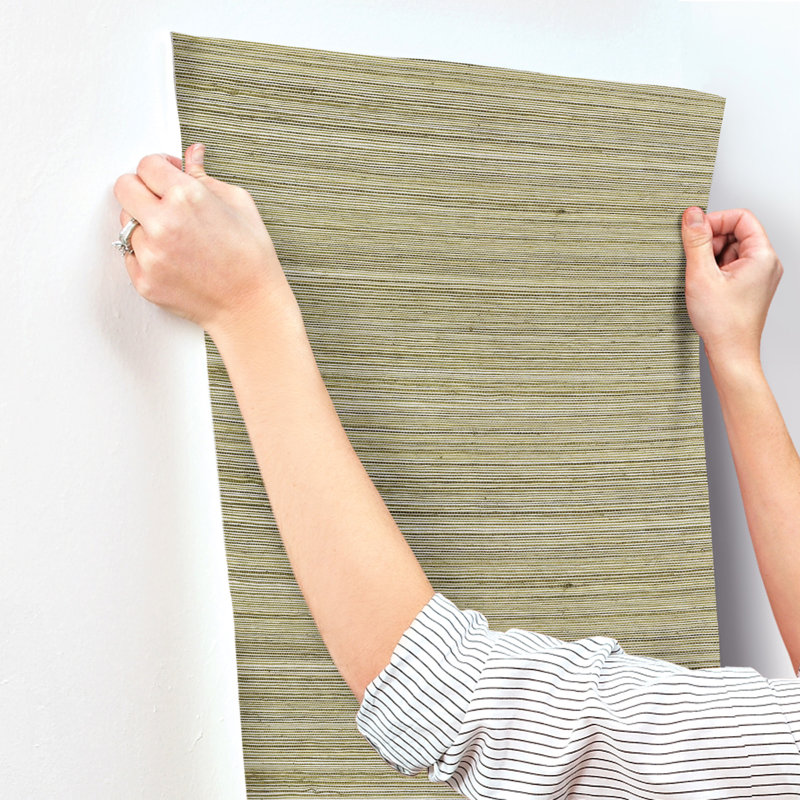 Raffia Wallpaper, Gray