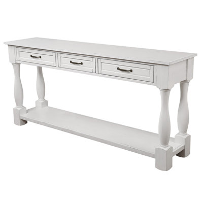  63.4" Console Table With Drawers Entryway Table Sofa Table Wood Console Table Entrance Table