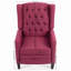 Fauteuil à oreilles capitonné 27 po avec garniture cloutée-938806125
