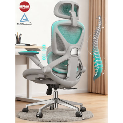 Ergonomic Mesh Office Chair For Home & Work – Bifma X5.1 Certified, 4d Armrests, Adjustable Lumbar, 3-level Recline, 400 Lbs Support, High-back Comfort Seat