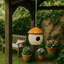 Maison d'oiseaux décorative unique de style champignon - nichoirs d'extérieur compacts avec mangeoire à oiseaux suspendue, mangeoire d'oiseaux de jardin et décoration de patio - 6 po-466464034