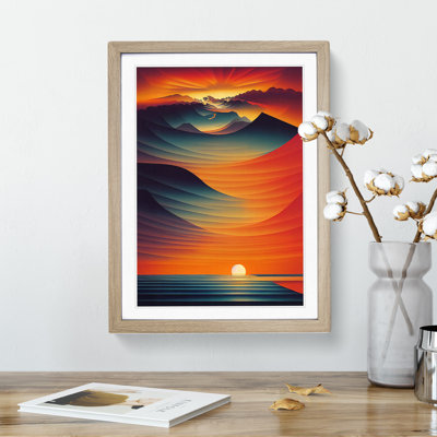 XV1022-3946X Showstopping Abstract Ocean Sunset - Print