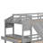 Ibhan Kids Twin Over Twin Bunk Bed with Drawers-1868656005