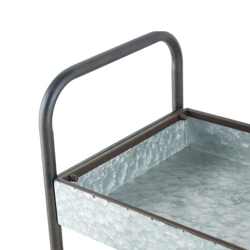 3 tablettes galvanisées de 35 po x 12,5 po x 40 po, solution de rangement en métal pour la maison, style classique et moderne avec étagères décontractées abondantes