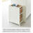 Yamazaki Home Two-Tier Hideaway Storage Cart, Steel, Wheels-101302448