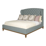 Emma Queen Upholstered Panel Bed